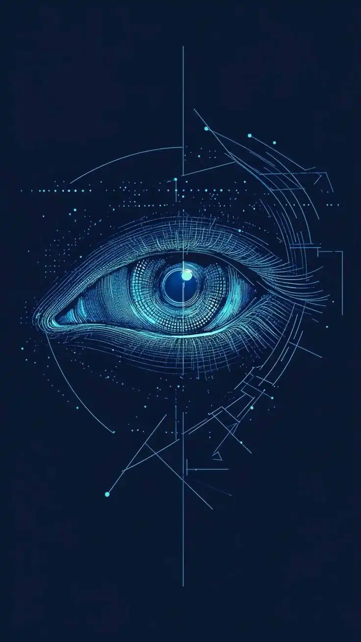 Eye glitch art Pinterest feature image